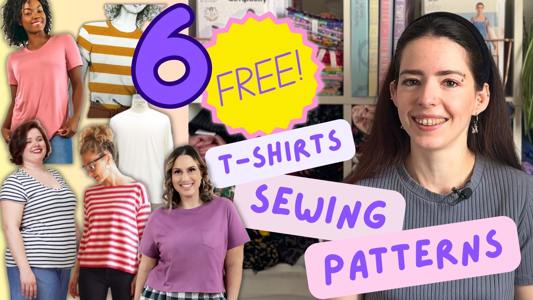 6 FREE T-Shirts Sewing Patterns for Beginners 